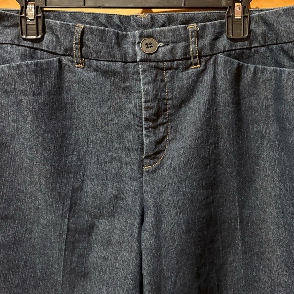 Kim Rogers Chino Jeans Womens Size 12 Blue Denim Straight Stretch - Picture 3 of 12